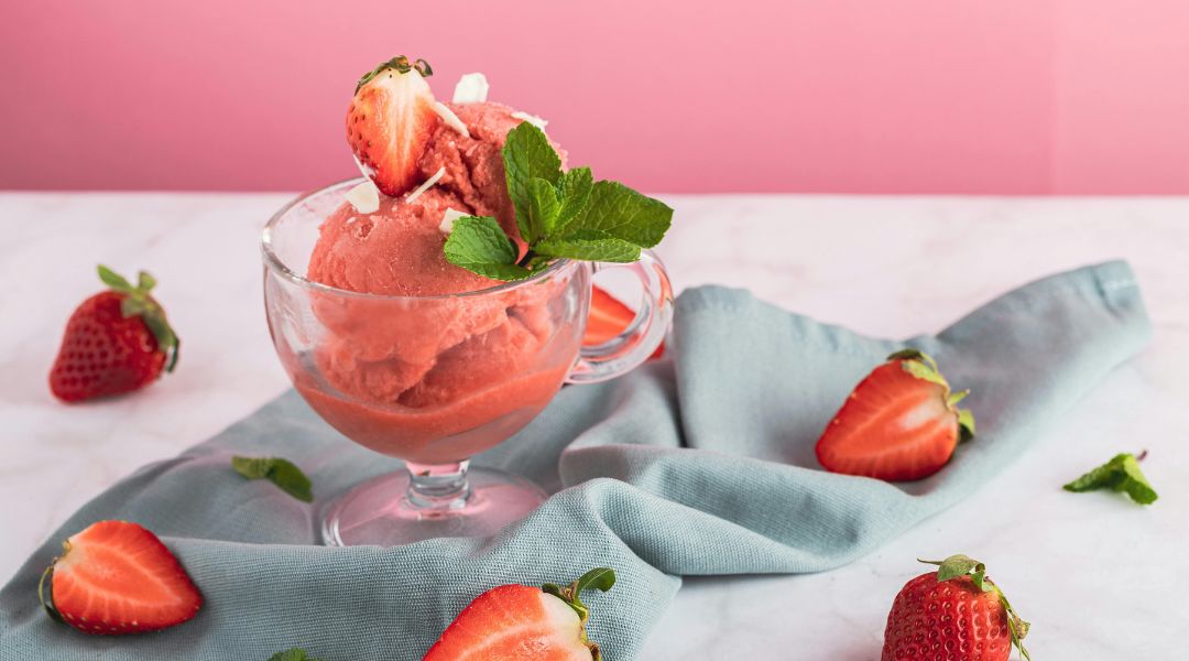 Sorbet fraises-framboises