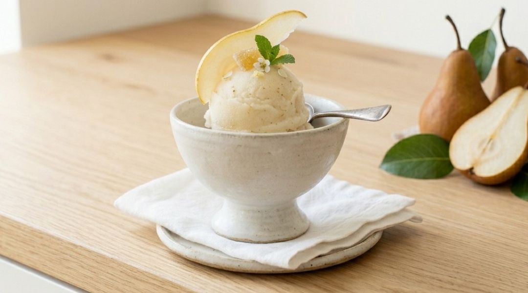 Sorbet poire et gingembre