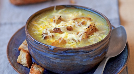 Curried onion soup