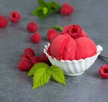 Sorbet framboises Magimix.