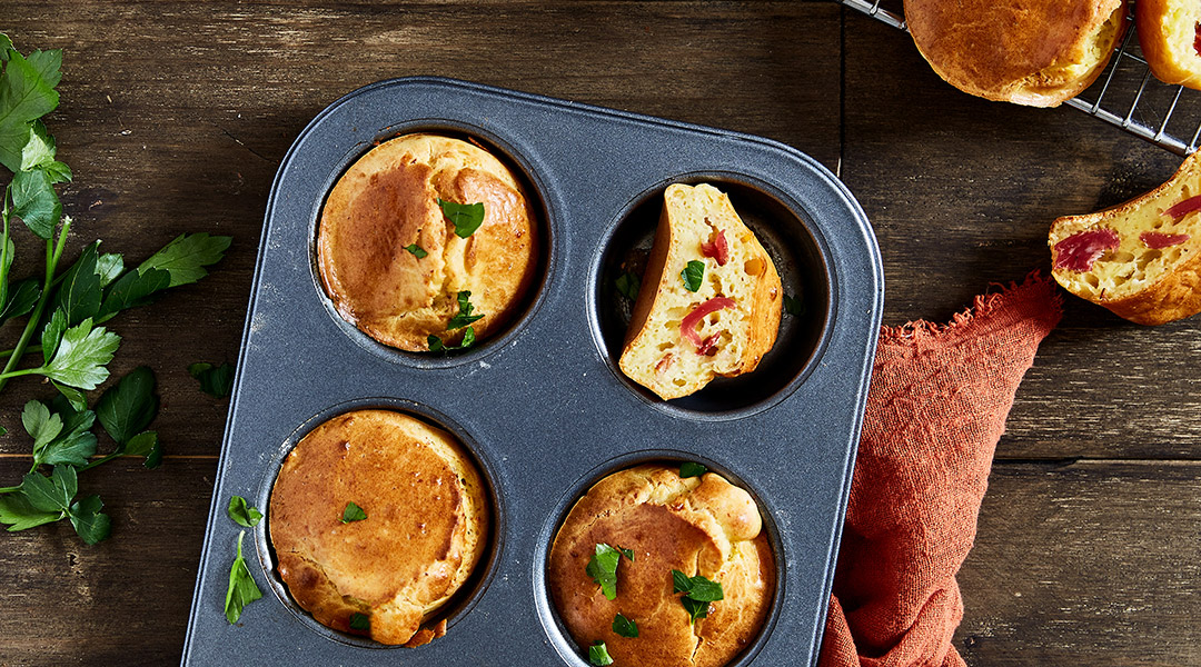 Muffins jambon serrano et camembert