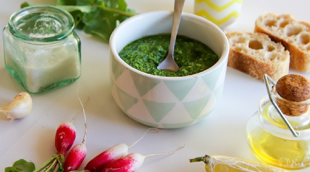 Pesto aux fanes de radis