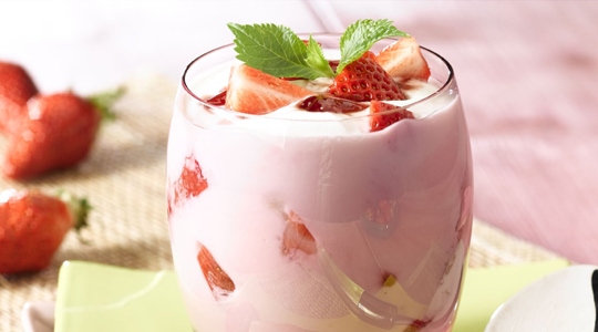 Frozen yogurt fraise