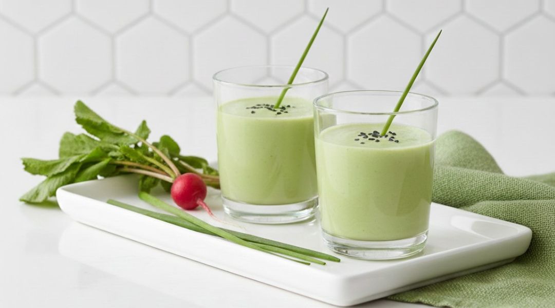 Velouté de fanes de radis