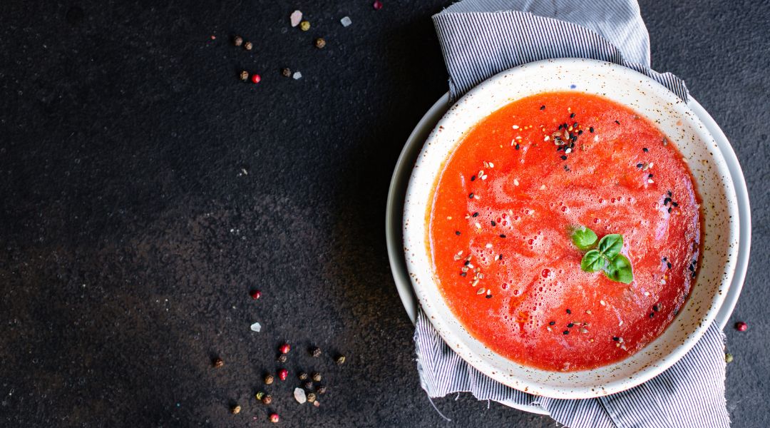 Gaspacho fraises et tomates