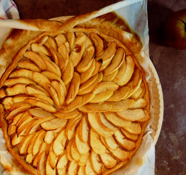 Tarte aux pommes, pâte légère Magimix.