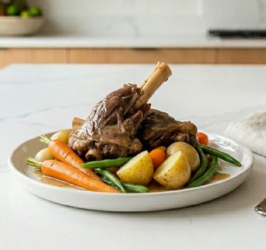 Steamed lamb shanks Magimix.