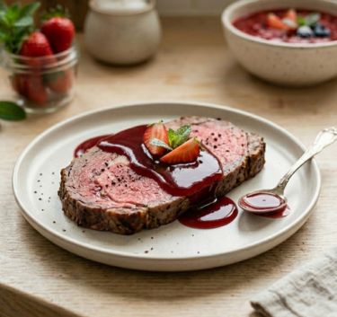 Strawberry and red wine coulis Magimix.