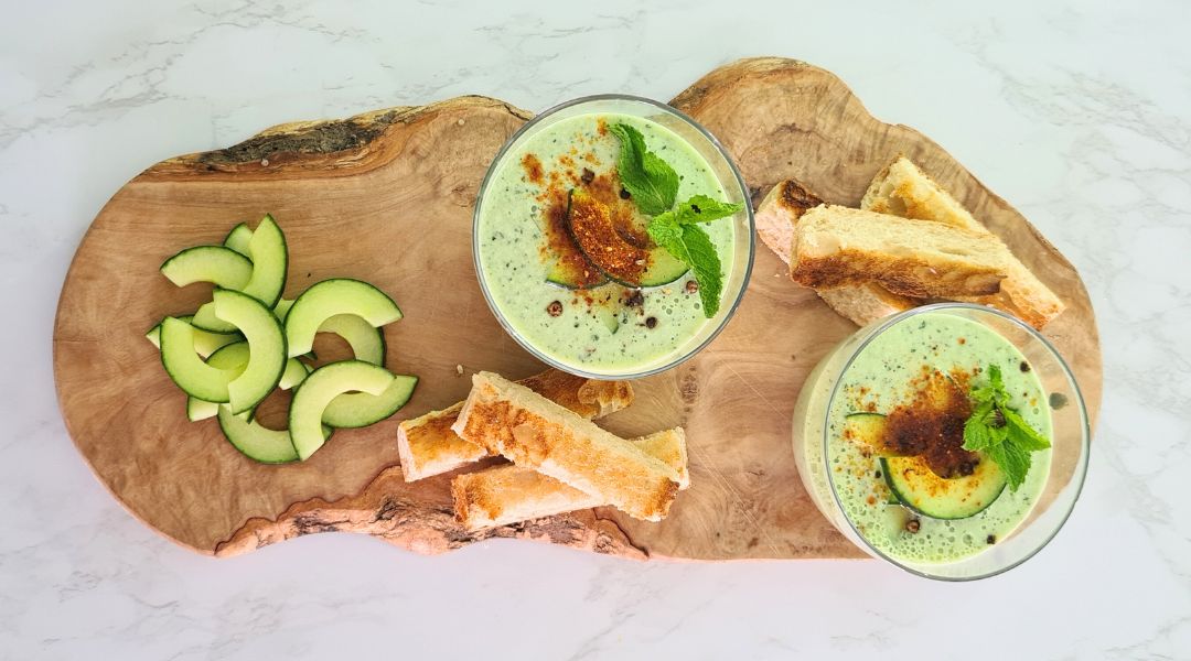 Soupe froide de concombre