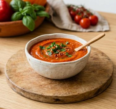 Roasted pepper coulis Magimix.
