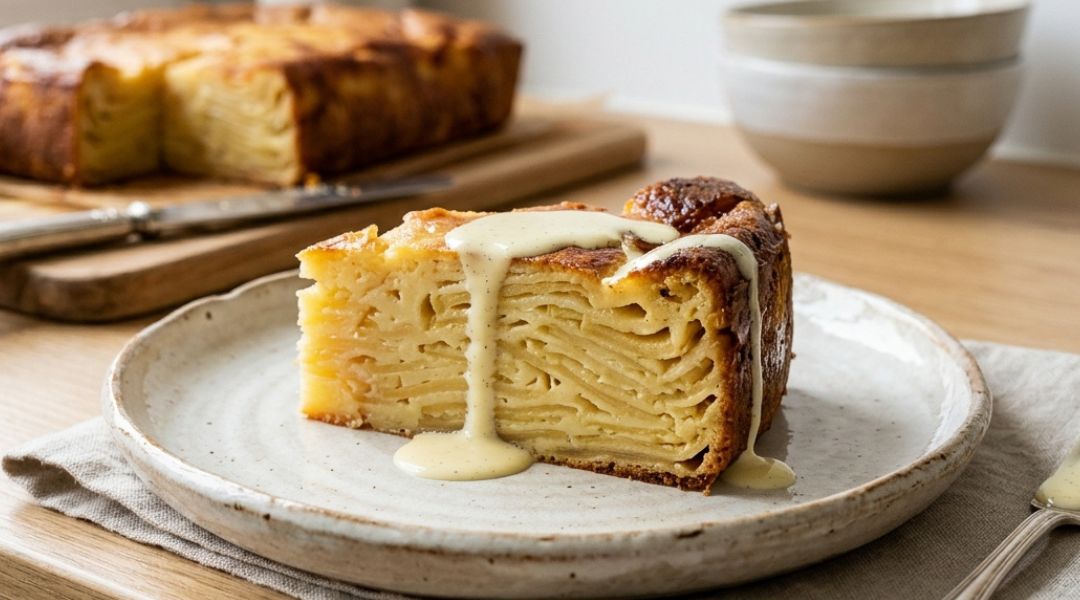 Cake invisible aux pommes et vanille