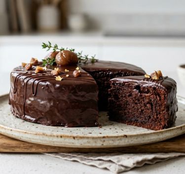 Gâteau chocolat marron