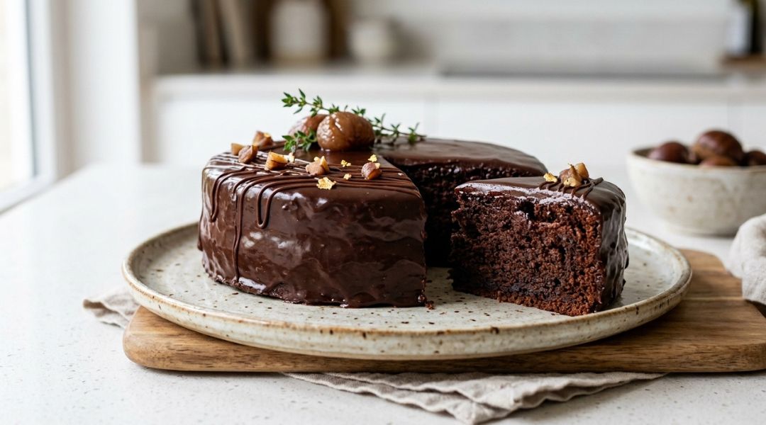 Gâteau chocolat marron