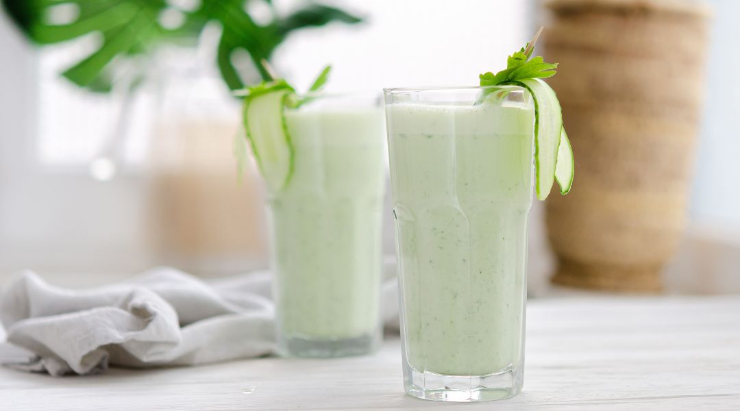 Cucumber and radish smoothie