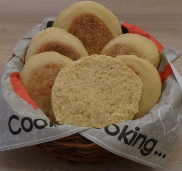 Muffins anglais (Pétrin XL) Magimix.