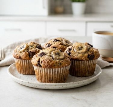 Muffins bananes chocolat Magimix.