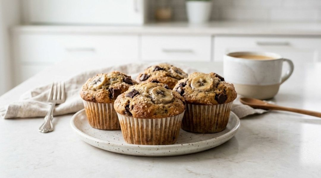 Muffins bananes chocolat