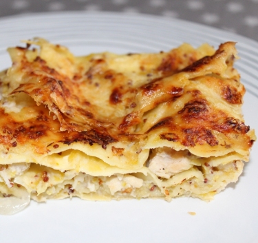 Lasagnes au poulet et aux poireaux Magimix.