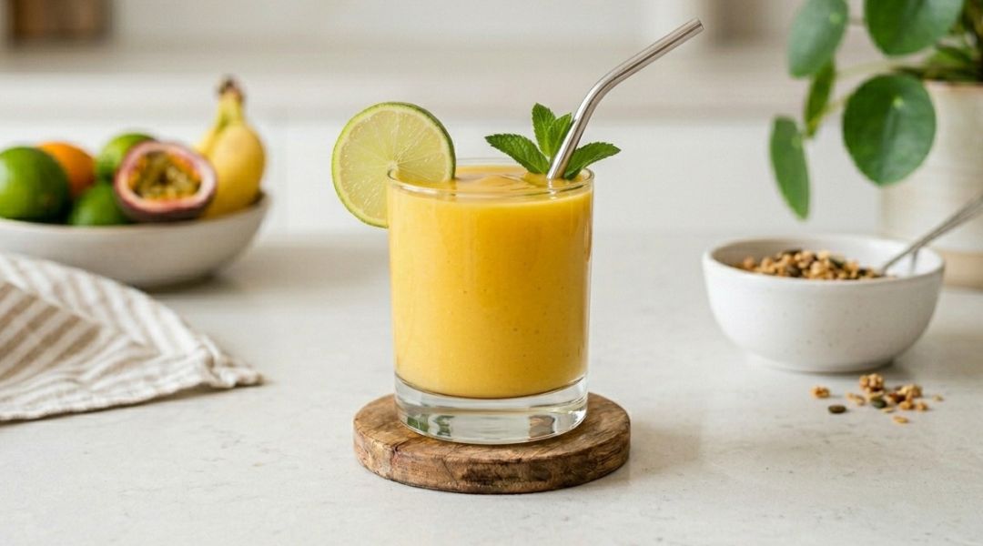 Exotic smoothie with tofu