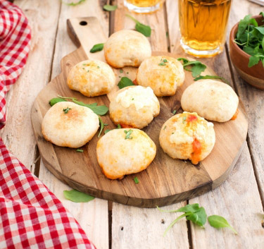 Pizza Balls chorizo & mozarella Magimix.