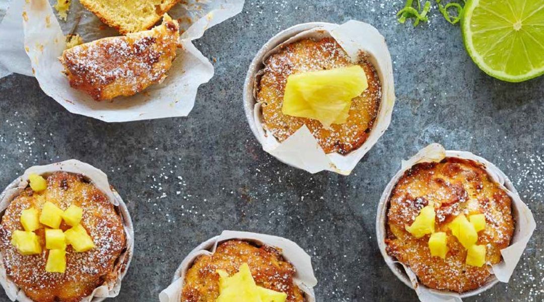 Muffins banane-ananas