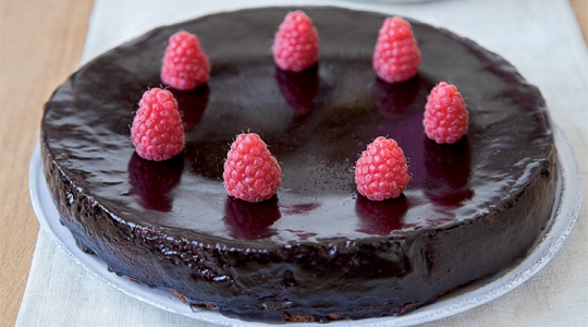 Gâteau miroir au chocolat