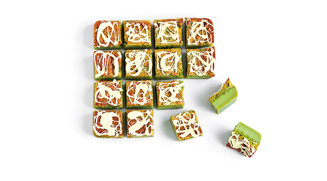 Matcha tea & white chocolate