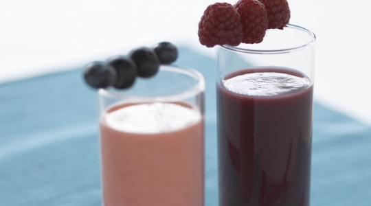 Cheese-shake poire-myrtilles