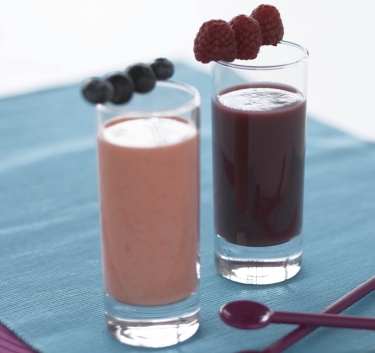 Cheese-shake poire-myrtilles Magimix.