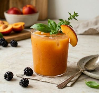 Nectarine and blackberry smoothie Magimix.