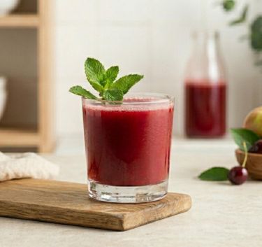 Apple and cherry smoothie Magimix.