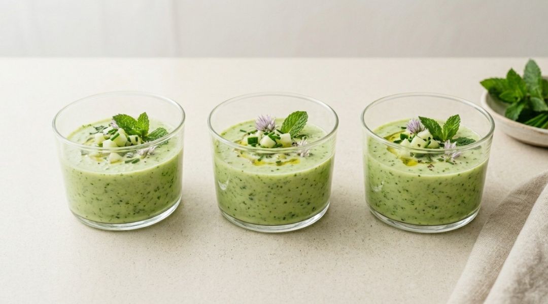 Cucumber and greek yogurt soup