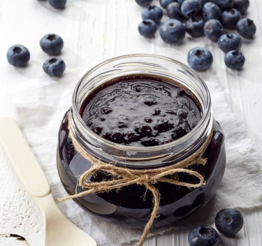 Confiture de myrtilles Magimix.