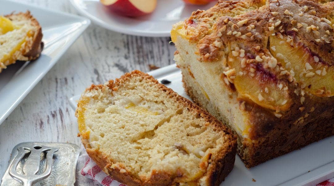 Gâteau aux pêches
