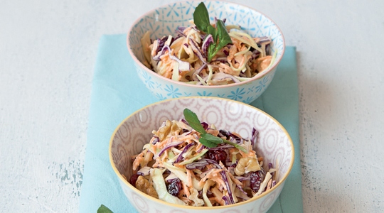 Coleslaw aux cranberries