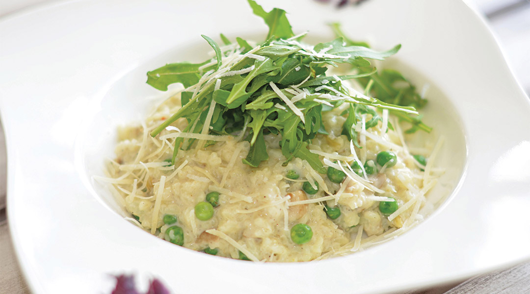 Risotto aux légumes de printemps