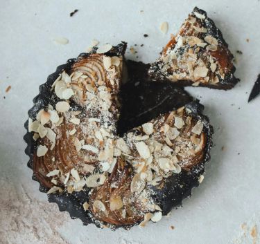Tarte chocolat praliné et poires Magimix.