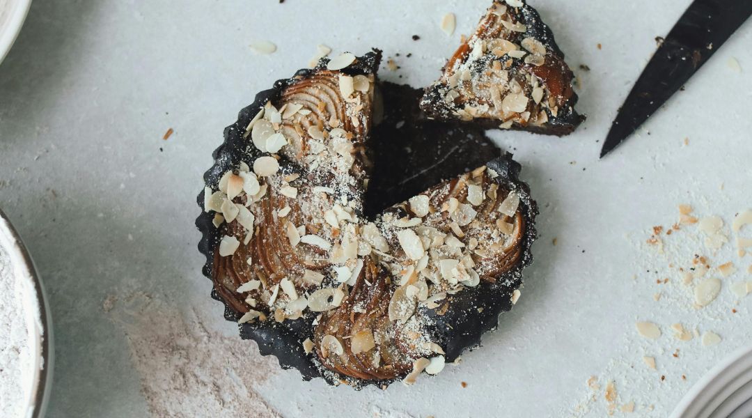 Tarte chocolat praliné et poires