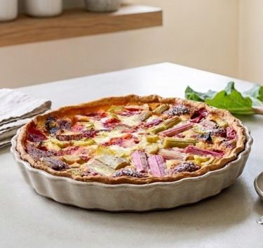Rhubarb tart Magimix.