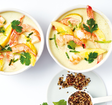 Curry de crevettes & mangue Magimix.