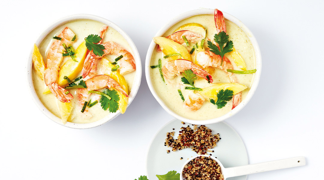 Curry de crevettes & mangue