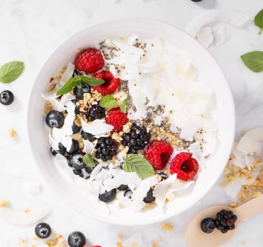 Smoothie bowl glacé au yaourt Magimix.