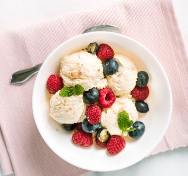 Crème glacée au sésame et au miel Magimix.