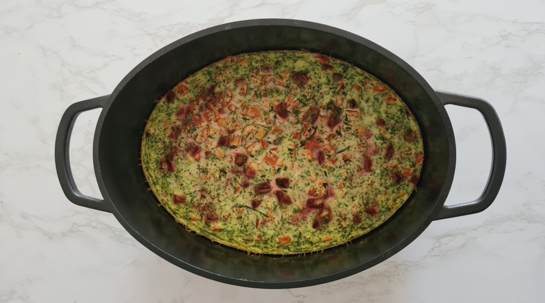 Clafoutis aux légumes du potager