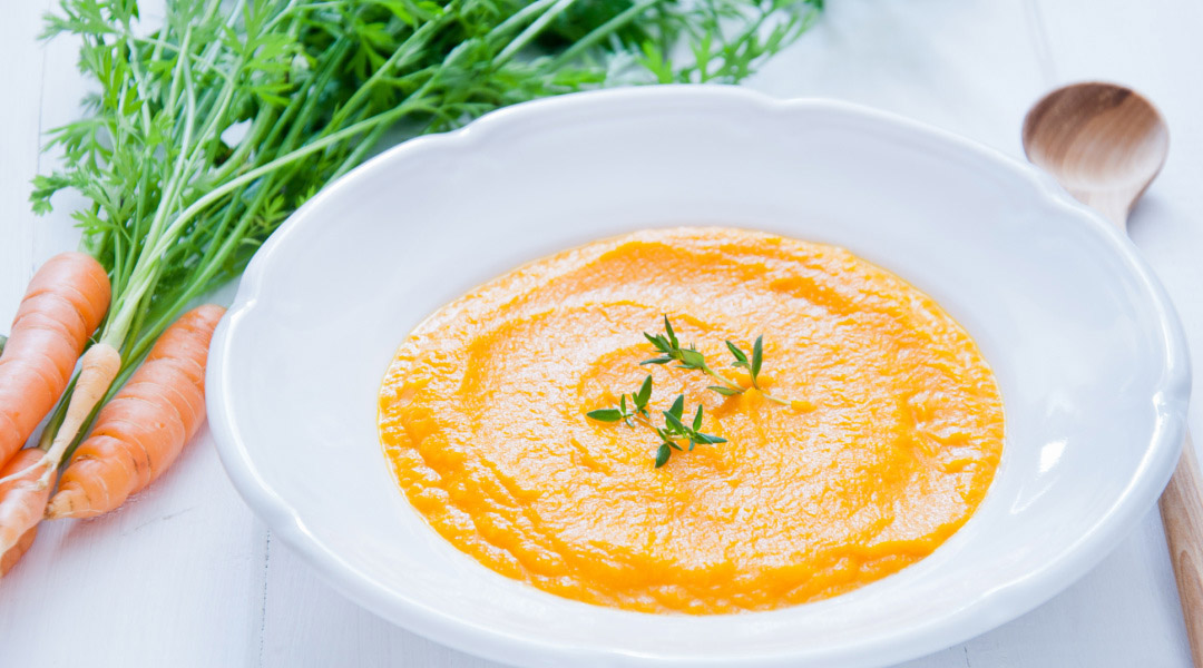 Soupe au fenouil, carotte et cumin