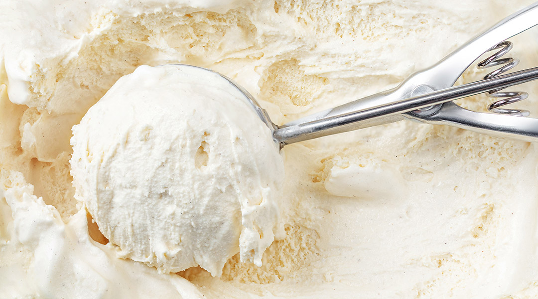 Glace à la vanille (base yaourt)