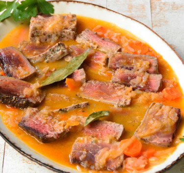 Thon frais, oignons et carottes Magimix.