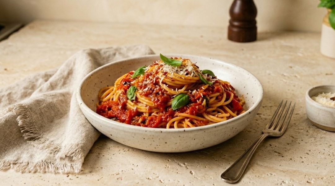 Tomato and bell pepper sauce