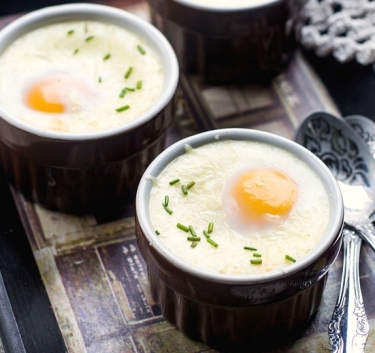 Œufs cocotte à l'aveyronnaise Magimix.