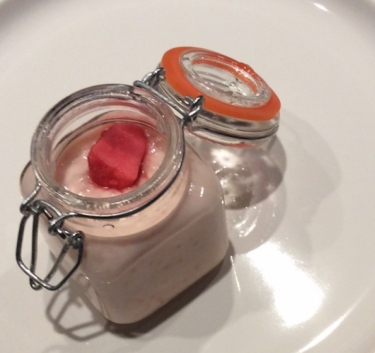 Riz au lait fraise tagada Magimix.
